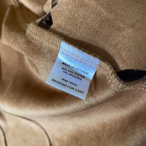 Erin London brown cutout faux suede open jacket - Picture 9 of 10